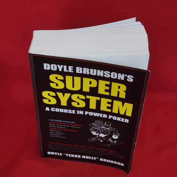 Super System A Course in Power Poker Doyle Brunson Softcover - Picture 4 of 13
